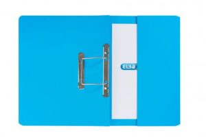 Elba Stratford Transfer Spring File With Pocket Recycled 315gsm 32mm Foolscap Blue