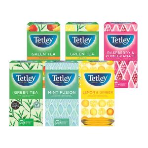 Tetley Fruit & Herbal Enveloped Tea Starter Pack 6 Flavours 150 Tea Bags