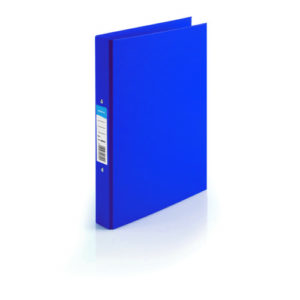 Initiative Polypropylene Coated Board 2 Ring Binder A4 25mm Capacity A4 Blue
