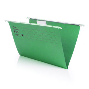 Initiative Suspension File With Tabs and Inserts Foolscap 215gsm 85% Recycled Pack 50
