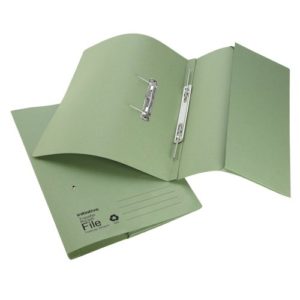 Initiative Transfer Spring File With Pocket Foolscap 285gsm Green