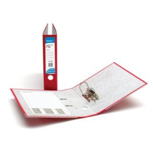 Initiative Polypropylene Coated Board Lever Arch File A4 Red