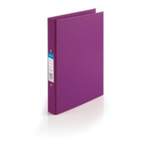 Initiative Polypropylene Coated Board 2 Ring Binder A4 25mm Capacity A4 Purple