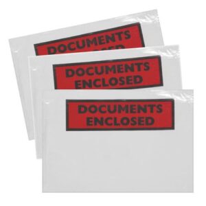 Self Adhesive Packing List Envelope Printed Doc Enclosed A6 165 x 122mm Pack 1000