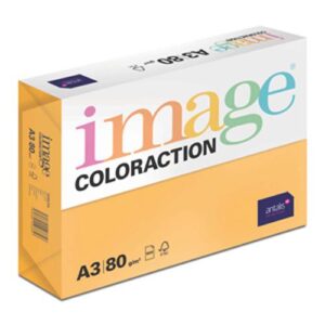 Image Coloraction A3 Venezia Mid Orange 80gsm Paper Pack 500