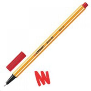 Stabilo Point 88 Fineliner Pens 88/40 Red Pack of 10