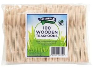 Caterpack Enviro Birchwood Teaspoons Pack of 100