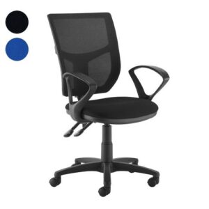 Altino PCB Operator Chair With Mesh Back & Fixed Arms