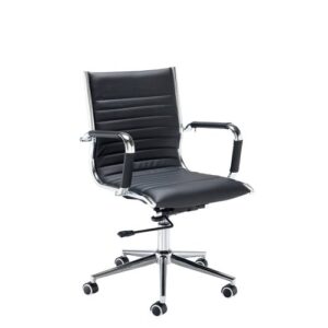 Bari Medium Back Executive Chair In Faux Leather