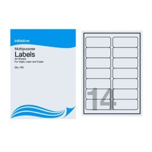 Initiative Multipurpose Labels 99.1 x 38.1mm 14 per Sheet 1400 Labels