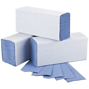Maxima Blue 1-Ply Z-Fold Hand Towel 250 Sheets (12 Pack) KMMAX7085