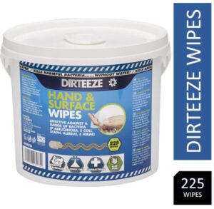 Dirteeze Hand & Surface Wipes Bucket of 225