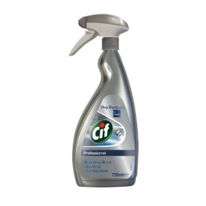 Cif Professional Stainless Steel and Glass Cleaner 750ml