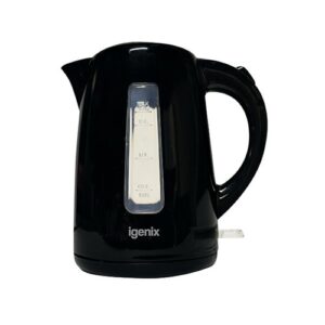 Igenix 1.7 Litre Jug Kettle Cordless Black 3KW Rapid Boil