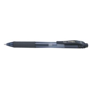 Pentel EnerGel X BL107-AX Retractable Rollerball Medium Black Pack of 12