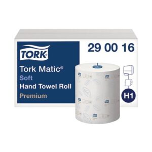 Tork Matic Hand Towel Roll H1 White 100m Pack of 6