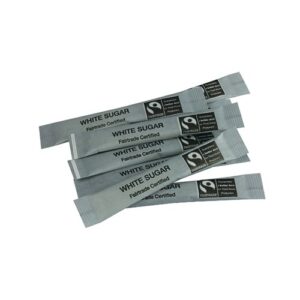 Fairtrade White Sugar Sticks Pack of 1000