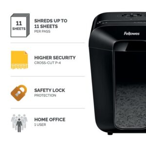 Fellowes Powershred LX70 Cross-Cut P-4 Medium Use Shredder