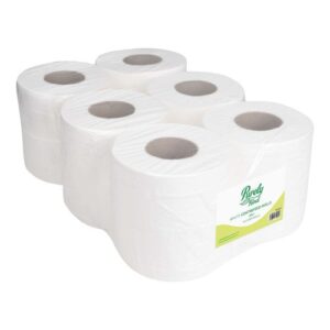 Purely Kind Centrefeed Rolls 2ply 100m  White (Pack 6) PK1210